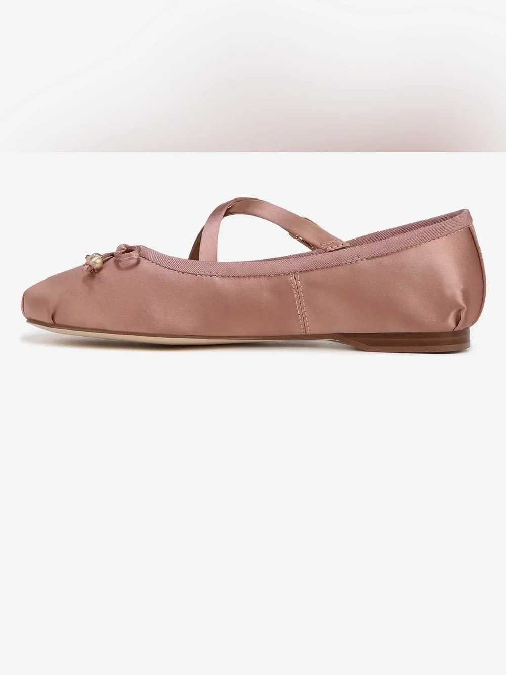 Circus NY By Sam Edelman ZURI Satin Bow Ballet Flats in Dusty Rose NEW